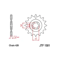 Kihagyhatatlan ajánlat JTF1501 első lánckerék