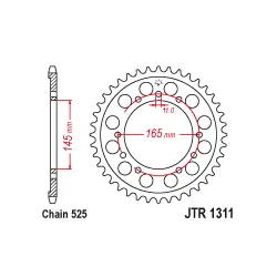 JTR1311 Hátsó lánckerék Rendeld meg most
