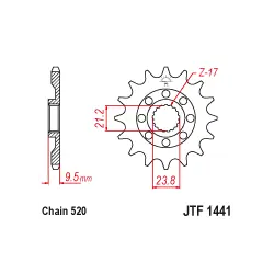 JTF1441 első lánckerék Olcsó