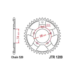 Végkiárusítás JTR1209 Hátsó lánckerék