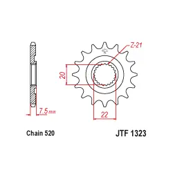 JTF1323 első lánckerék Legnépszerűbb