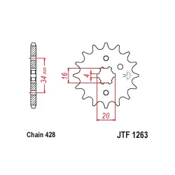 JTF1263 első lánckerék Vedd meg most