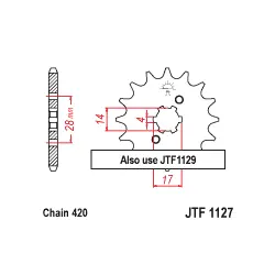 JTF1127 első lánckerék Ne maradj le