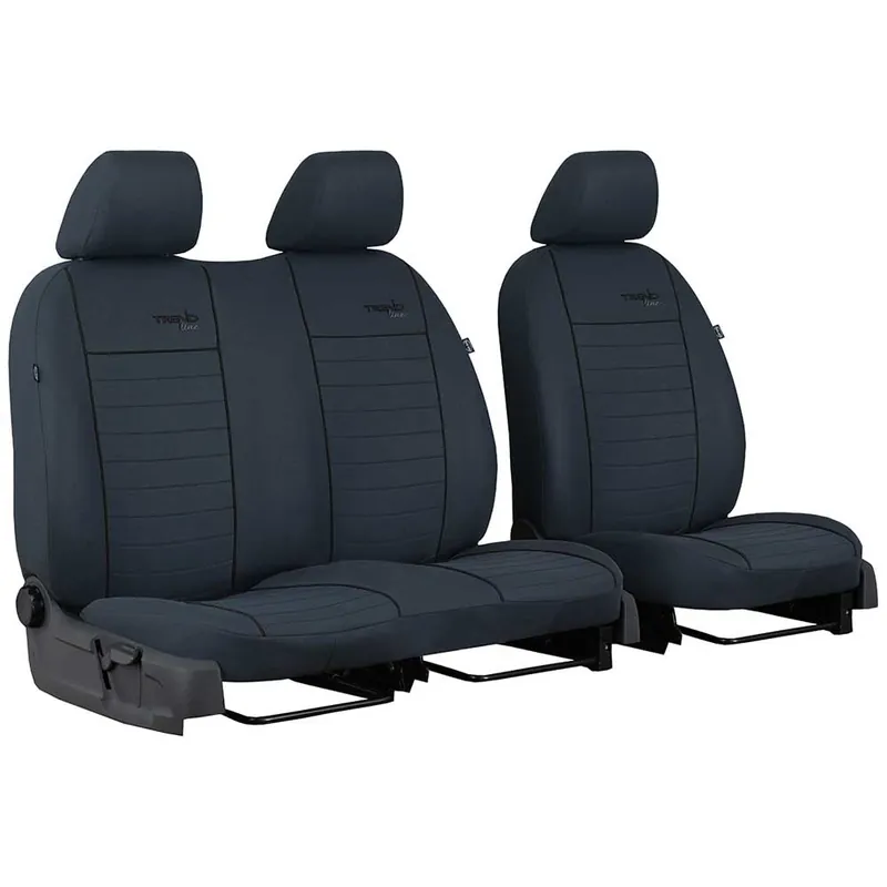 Gyors szállítás 3 személyes fekete üléshuzat Trend Line 2+1