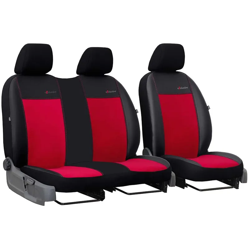 3 személyes piros üléshuzat Exclusive Alkantara 2+1 Vedd meg most