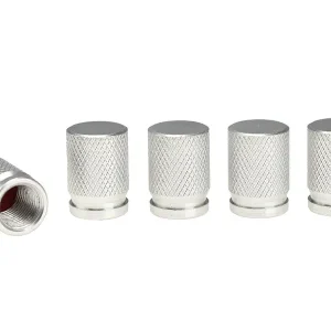 Alumínium szelepsapka, 5 db, ezüst Kedvezmény