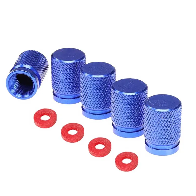 Alumínium szelepsapka, 5 db, kék Expressz szállítás