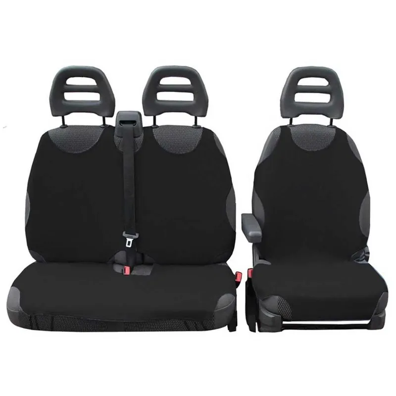 Szuper akció Furgon, kisteherautó üléshuzat fekete szín 3 részes