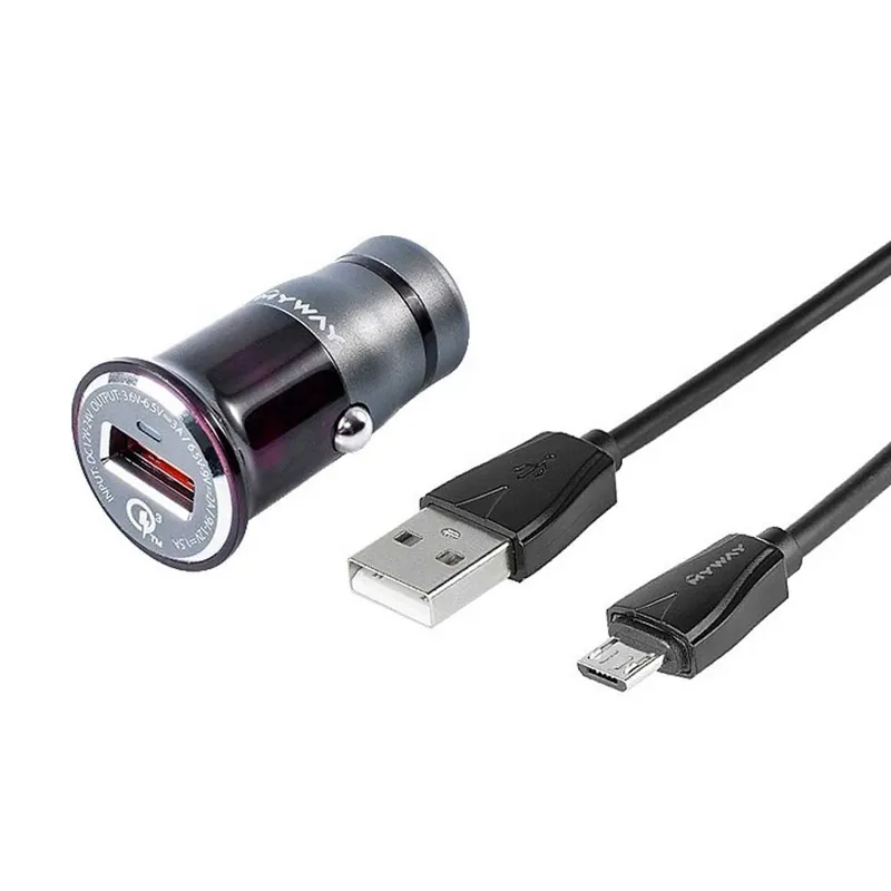 MYWAY Autós gyors töltő - Micro usb kszivargyújtós kábel Kihagyhatatlan ajánlat