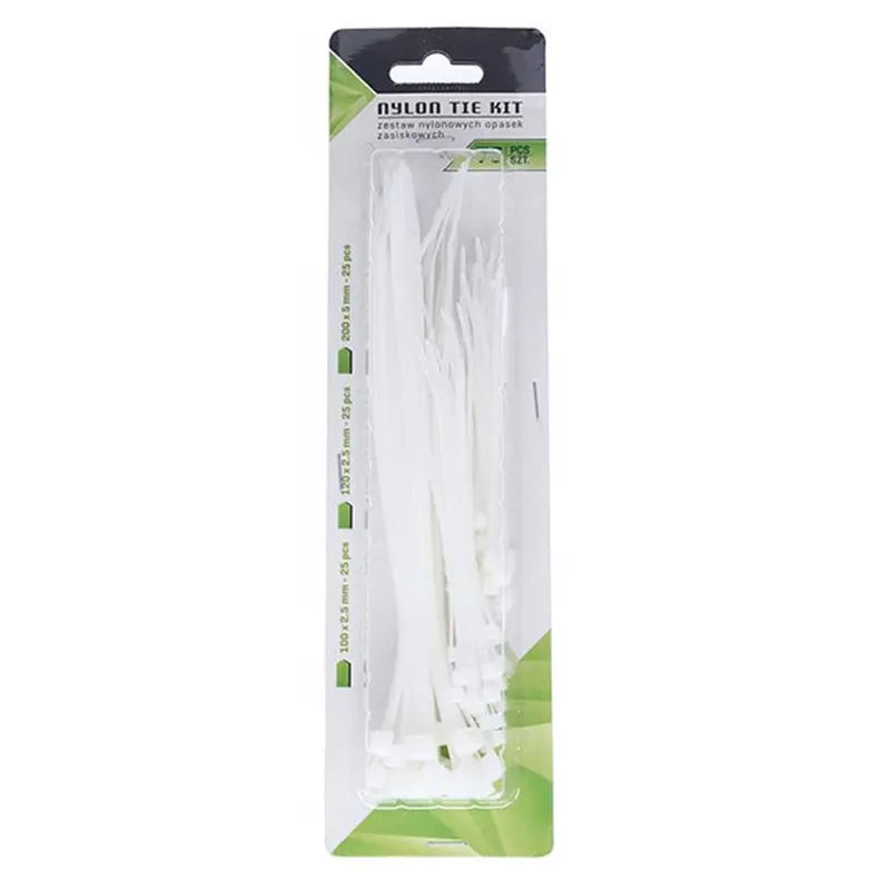 Különleges ajánlat Nylon gyorskötöző több méretben (fehér) – 75 db