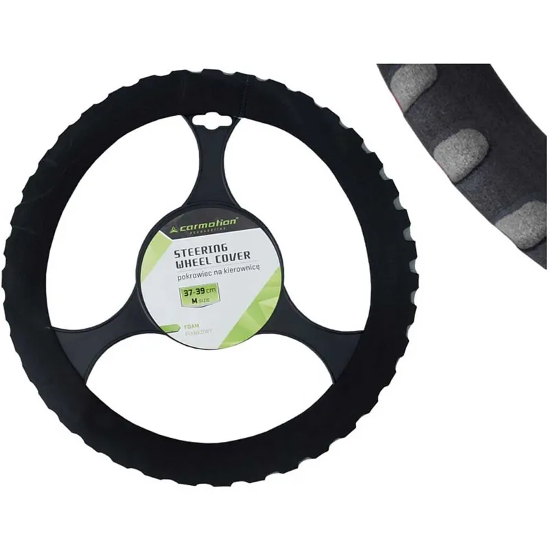 Bestseller Szivacsos kormányvédő fekete - szürke