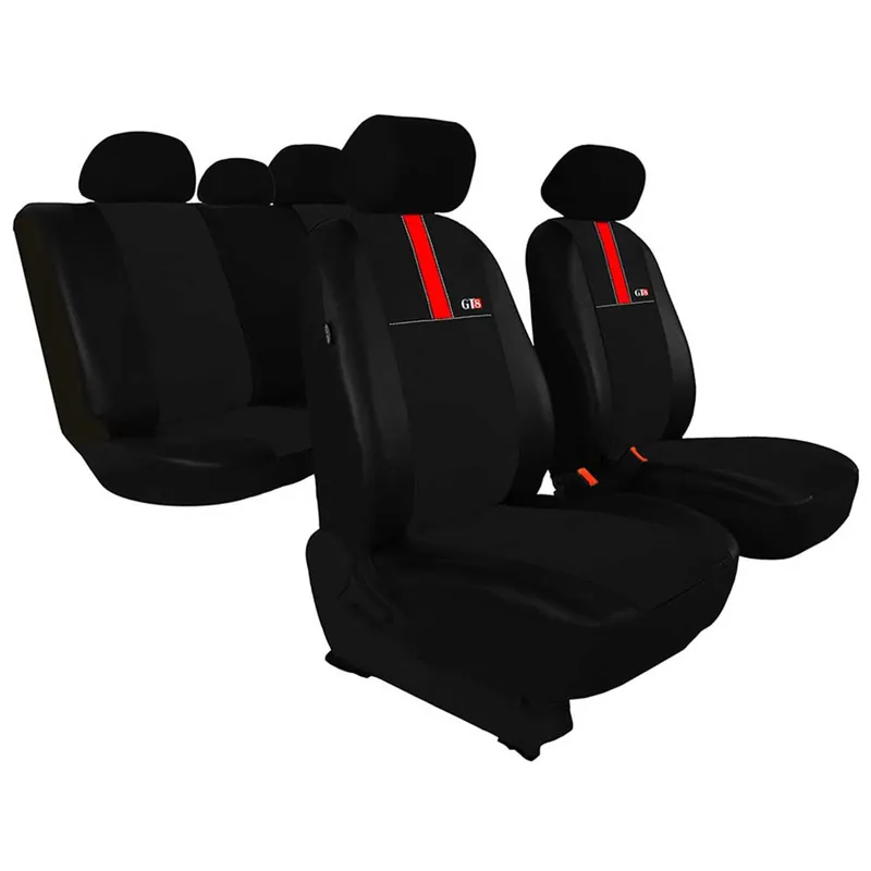Alacsony ár Univerzális Fekete Piros üléshuzat GT8