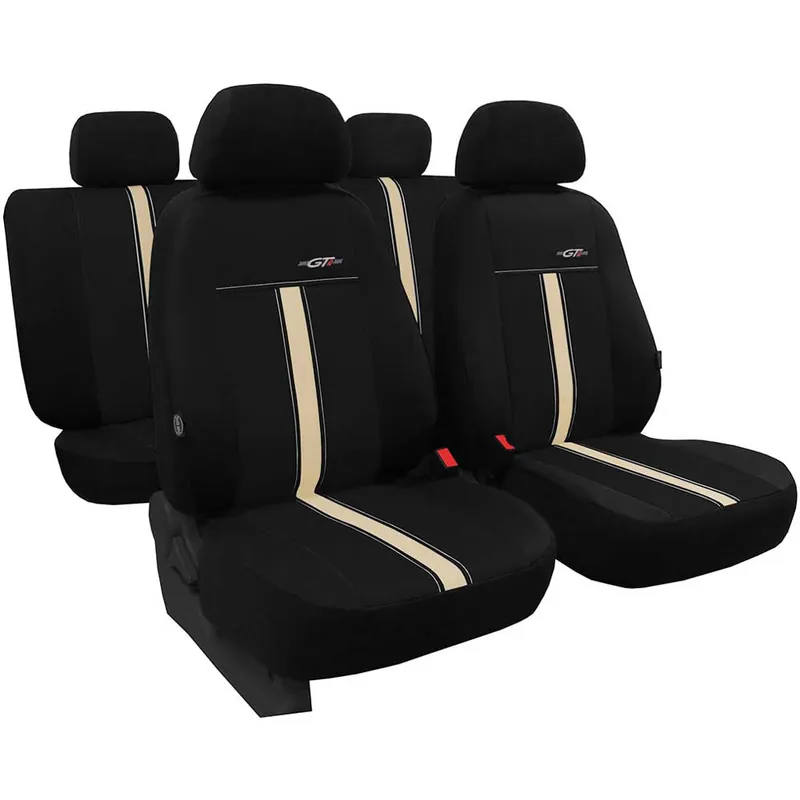 Univerzális fekete-bézs üléshuzat GTR Prémium