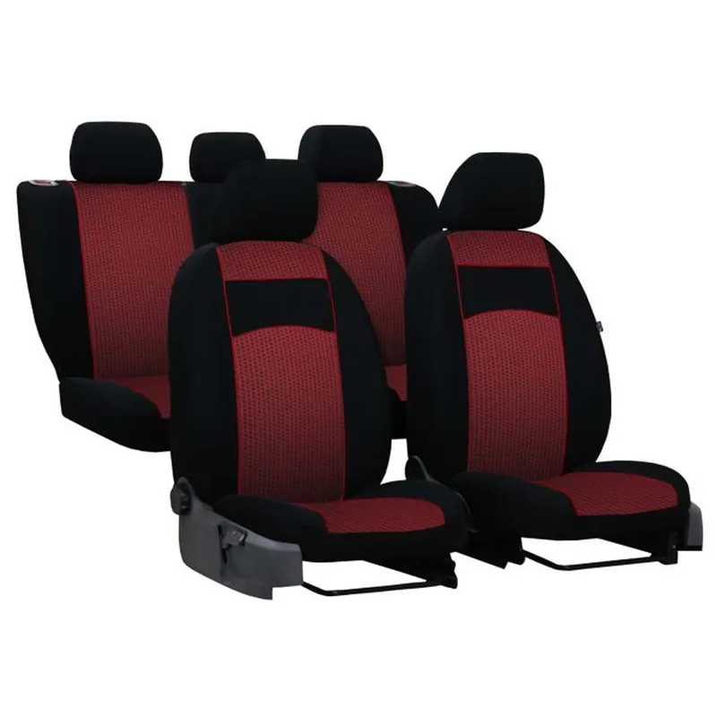 Univerzális Piros üléshuzat Tuning Extra 5 személyes Biztonságos fizetés