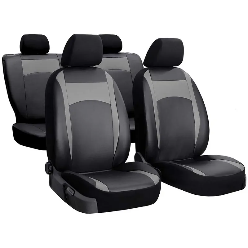 Univerzális Szürke bőr üléshuzat Design Árcsökkenés