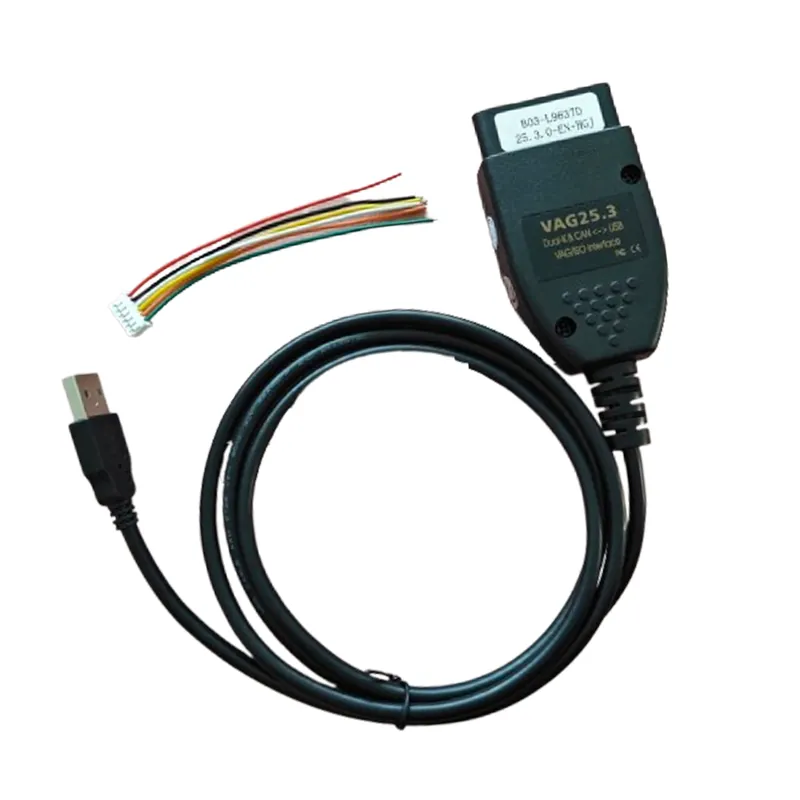VAG 25.3 diagnosztikai kábel – VW / Audi / Skoda / Seat (USB–OBD2 csatlakozás) Expressz szállítás