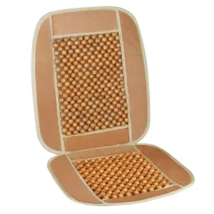 Velúrral díszített gyöngyszőnyeg, bézs színű Korlátozott ajánlat