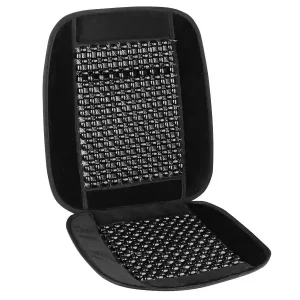 Velúrral szegélyezett gyöngyszőnyeg, fekete Szezonális akció