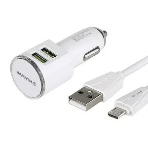 WAYME töltő 12/24V 2x USB 3.4A + kábel micro USB csatlakozóval Kedvezményes ár