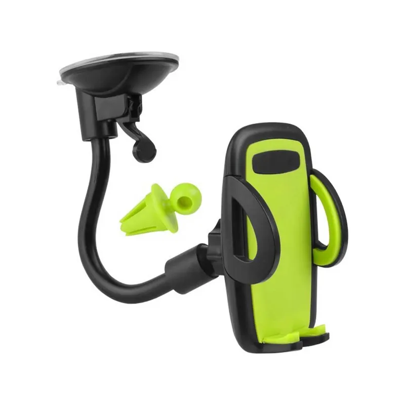 Zöld tapadókorongos autós telefontartó Kedvezmény