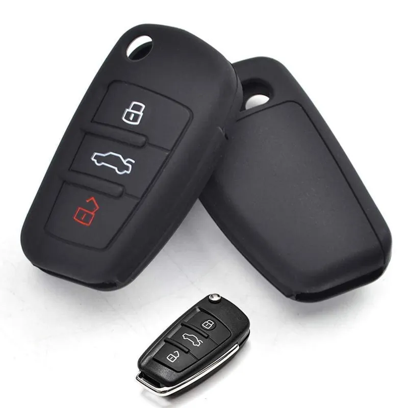 Kedvezmény Audi bicskakulcs szilikon tok BLACK