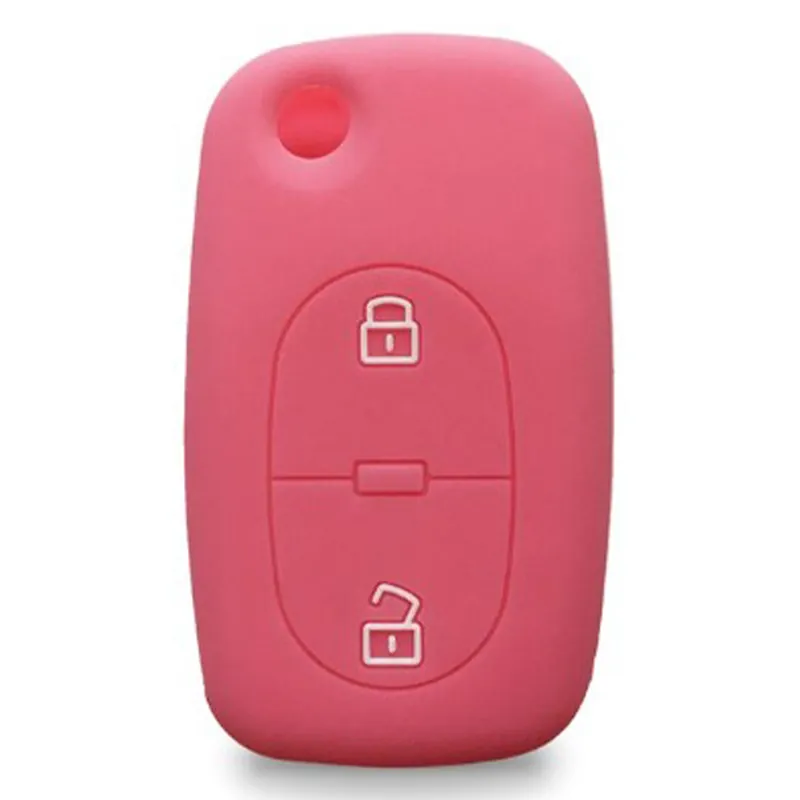Árcsökkenés Audi kulcs szilikon tok 2 gombos - Pink