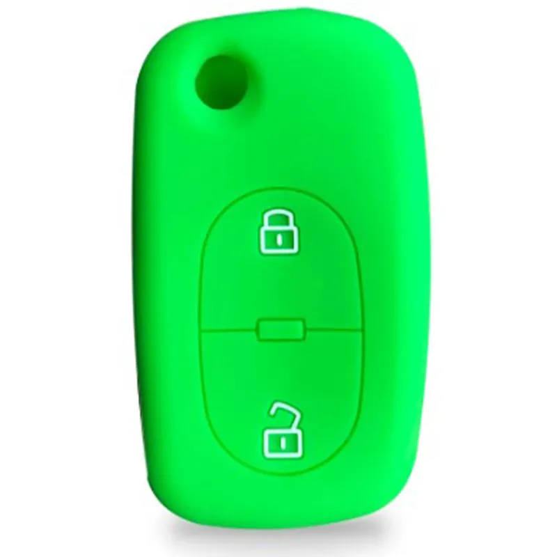 Bestseller Audi kulcs szilikon tok 2 gombos - Zöld