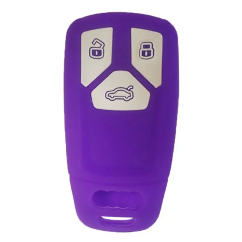 Audi kulcs szilikon tok 3 gombos - Kék Kedvezményes ár