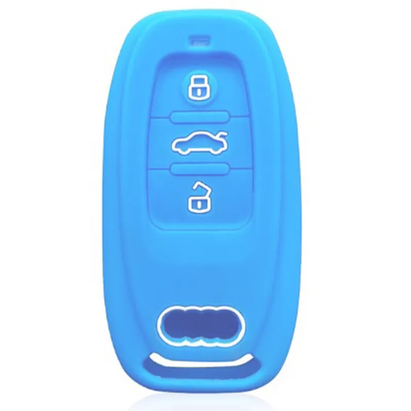 Audi kulcs szilikon tok 3 gombos - Piros Népszerű