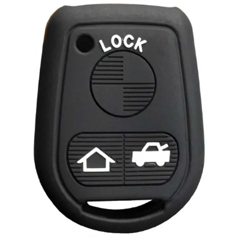 Legnépszerűbb BMW kulcs szilikon tok 3 gombos Fekete-fehér