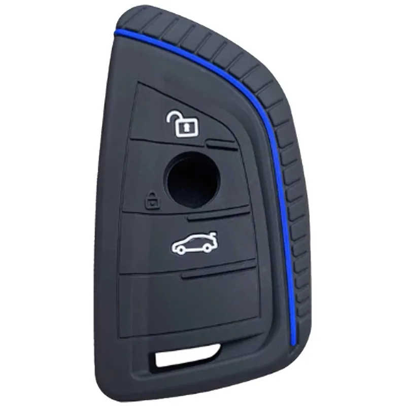 BMW kulcs szilikon tok 3 gombos Kék Végkiárusítás