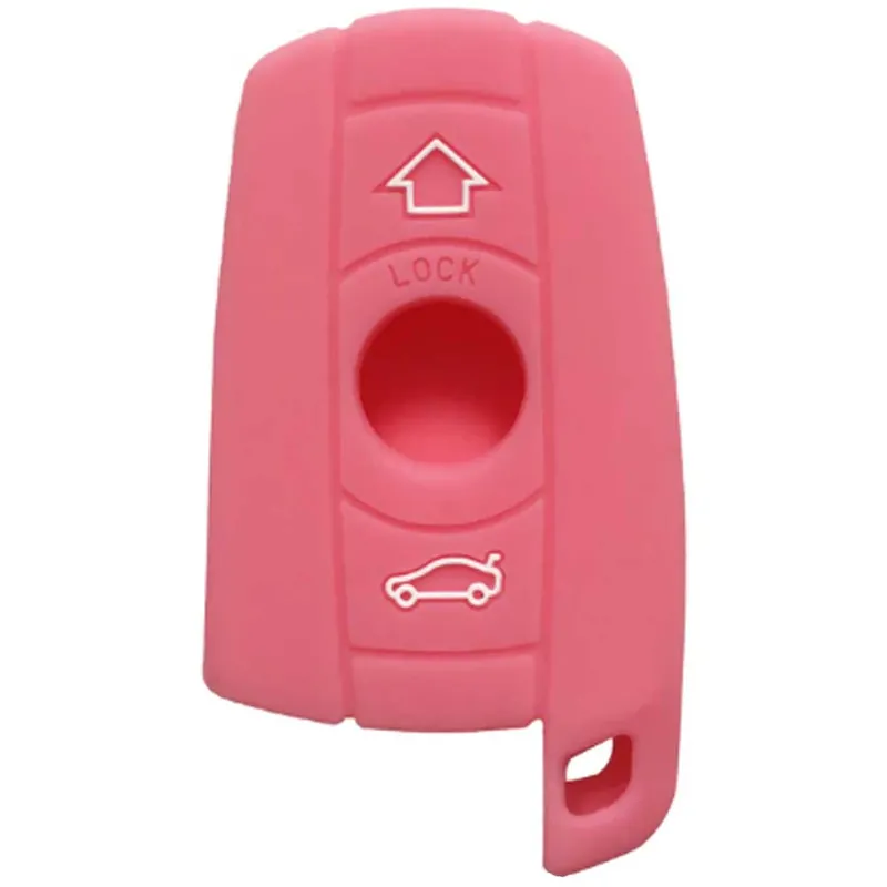 BMW kulcs szilikon tok 3 gombos Pink Kihagyhatatlan ajánlat