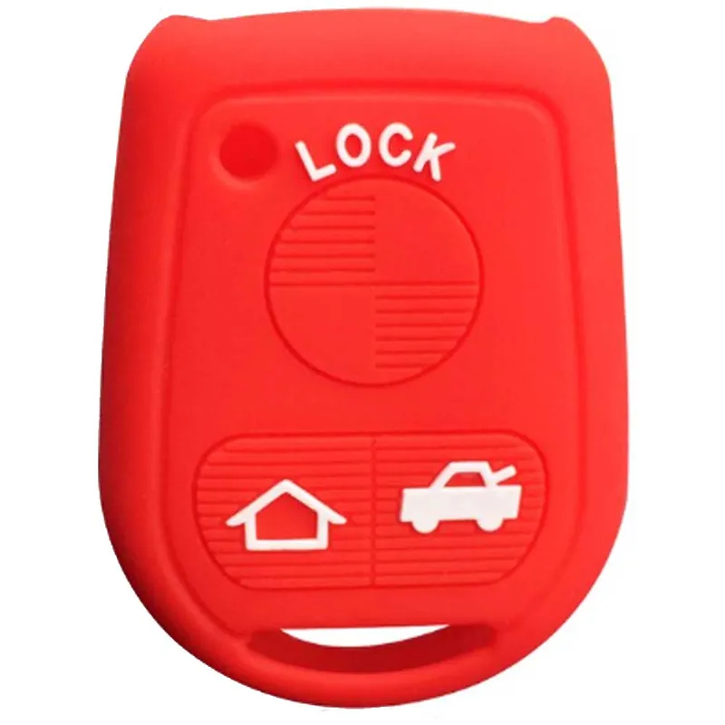 BMW kulcs szilikon tok 3 gombos Piros Akciós ár