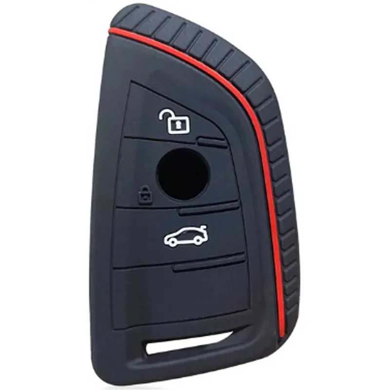 BMW kulcs szilikon tok 3 gombos Piros Biztonságos vásárlás
