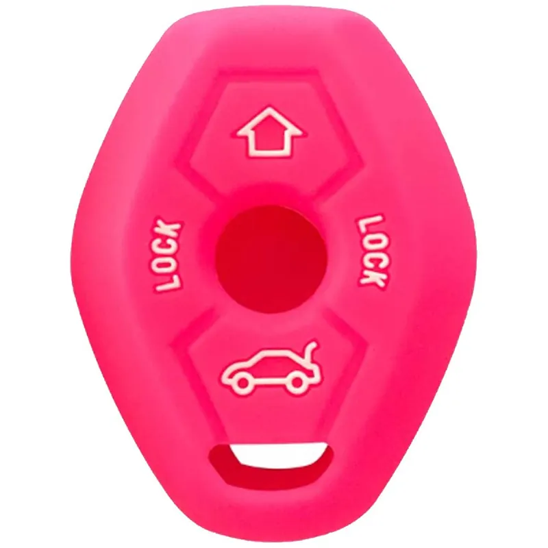 BMW kulcs szilikon tok 4 gombos Pink Alacsony ár