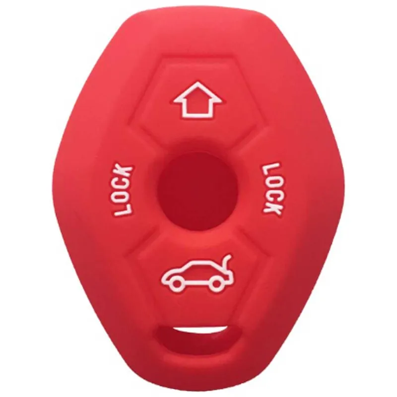 Outlet BMW kulcs szilikon tok 4 gombos Piros