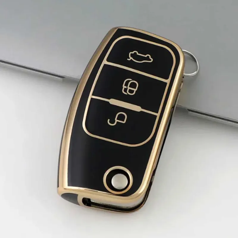 Ford 3 gombos TPU kulcstok több színben Szuper ajánlat