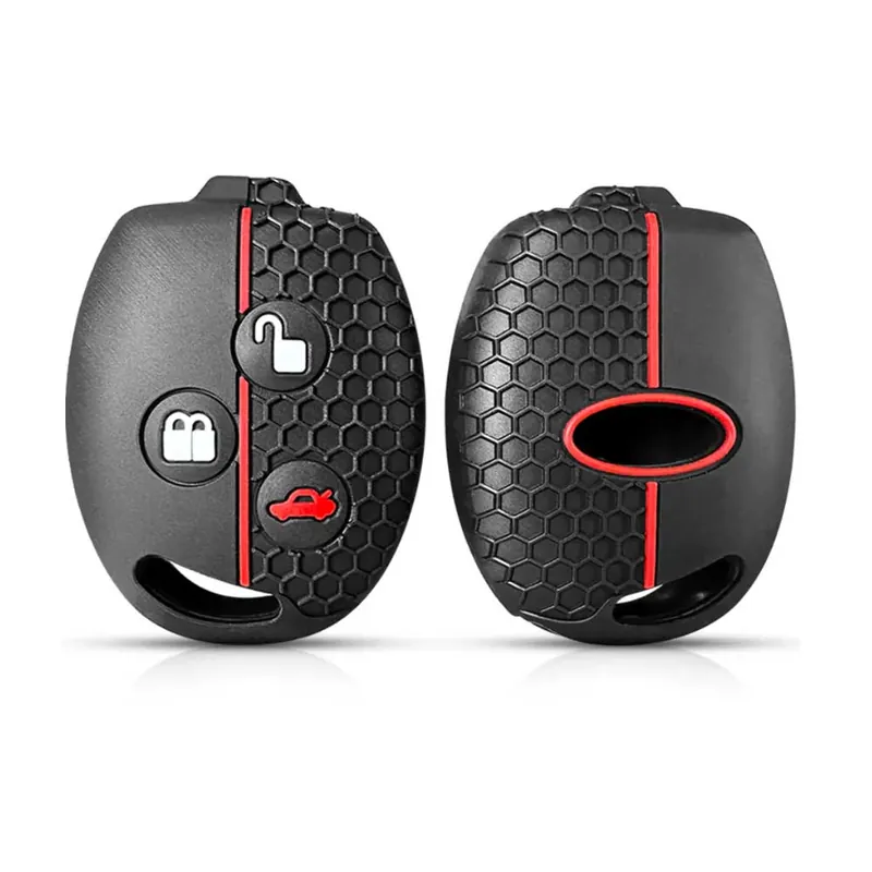 Legkelendőbb Ford bicskakulcs 3 gombos szilikon tok Fekete-Piros