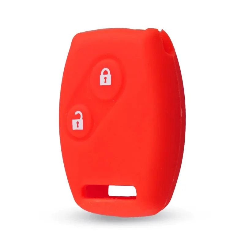 Végkiárusítás Honda 2 gombos szilikon tok - Piros