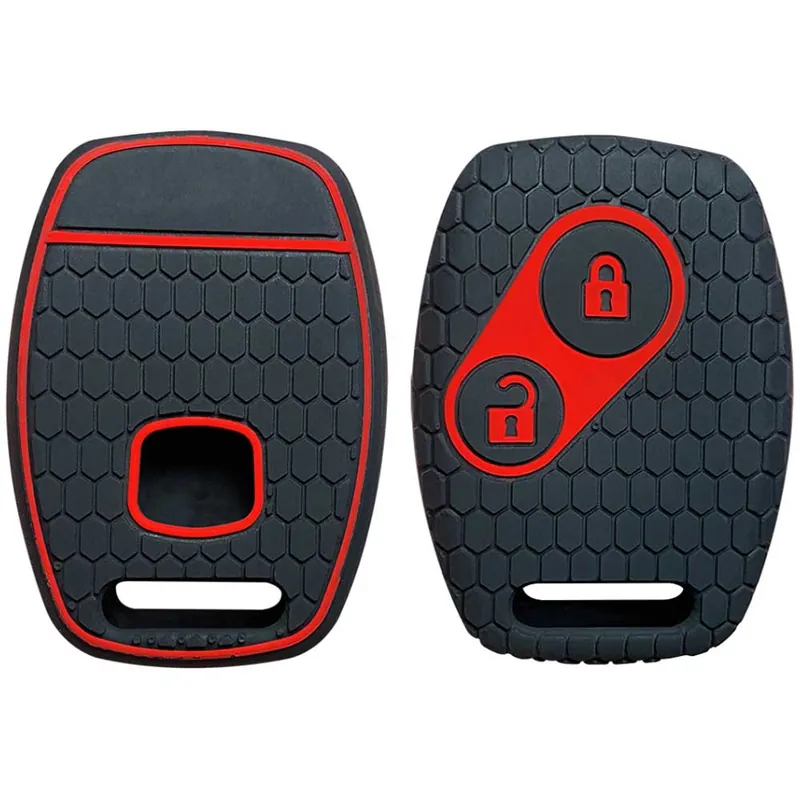 Honda kulcs szilikon tok 2 gombos Fekete Akció