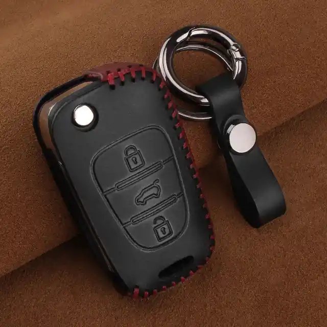 Hyundai bicskakulcs bőr tok 3 gombos Nézd meg most