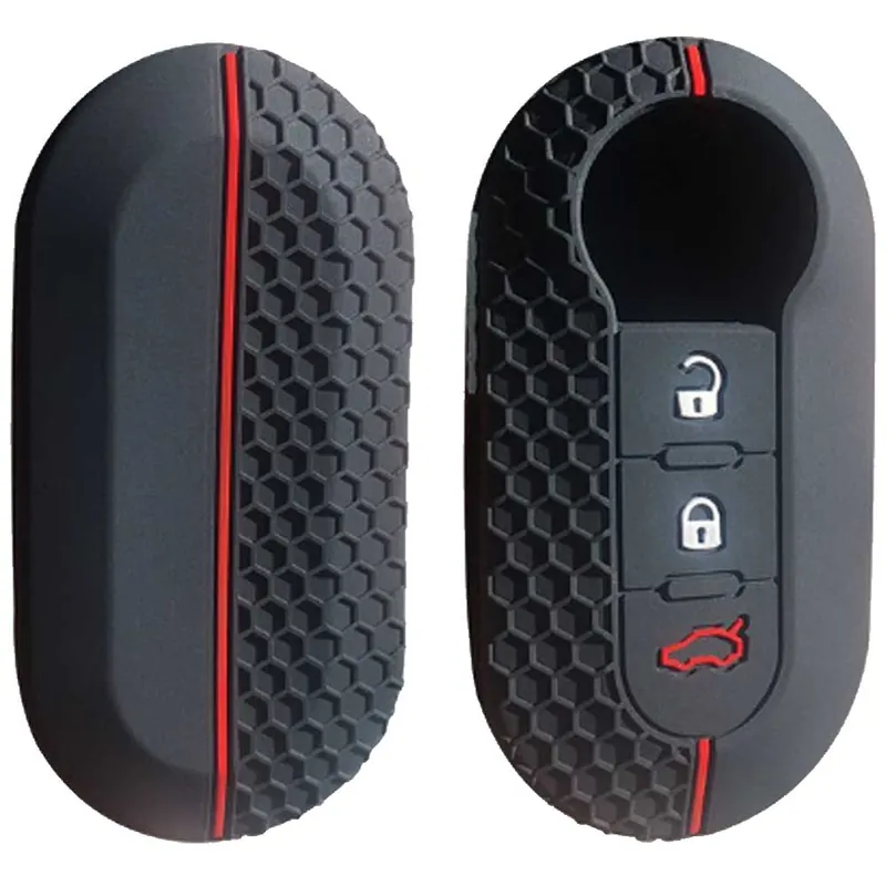 Gyors kiszállítás Lancia kulcs szilikon tok 3 gombos Piros