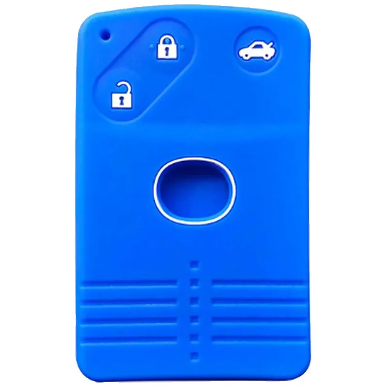 Akciós ár Mazda kulcs szilikon tok 3 gombos kék