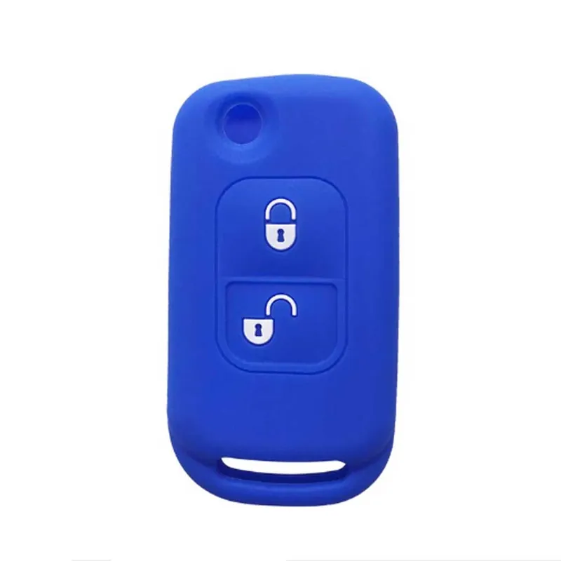 Legjobb ár Mercedes 2 gombos szilikon tok - Kék