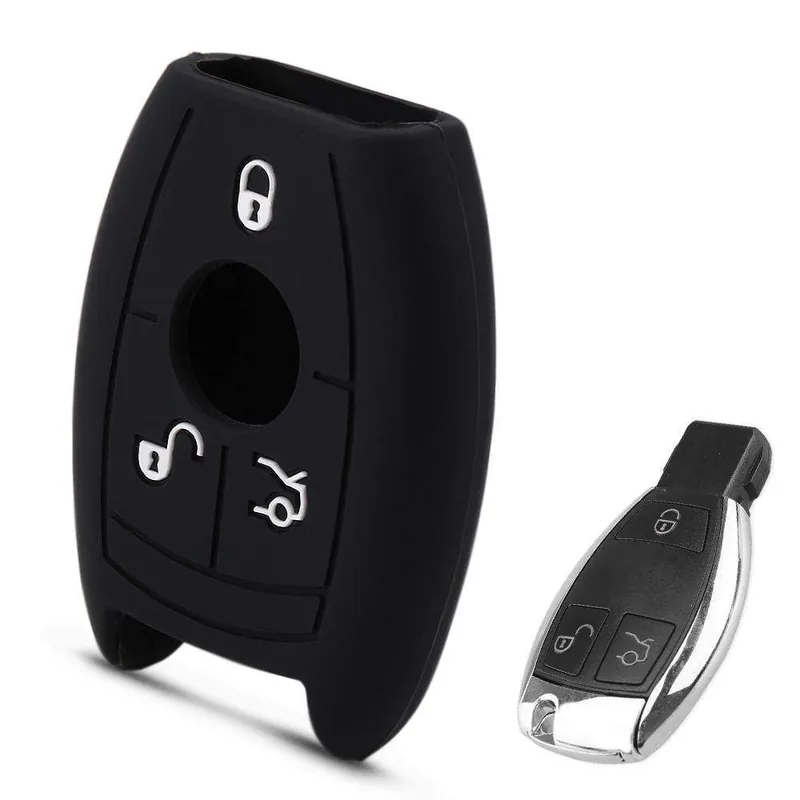 Biztonságos vásárlás Mercedes 3 gombos kulcs szilikon tok