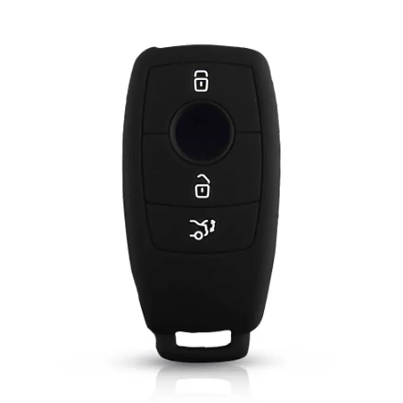 Mercedes 3 gombos szilikon tok - Fekete Biztonságos vásárlás