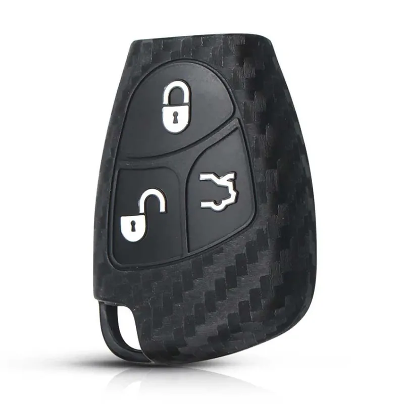 Szuper akció Mercedes szilikon tok Carbon mintás 3 gombos