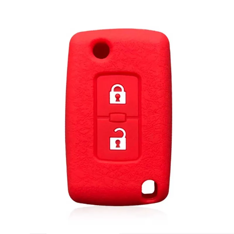 Mitsubishi 2 gombos szilikon tok - Piros Biztonságos fizetés