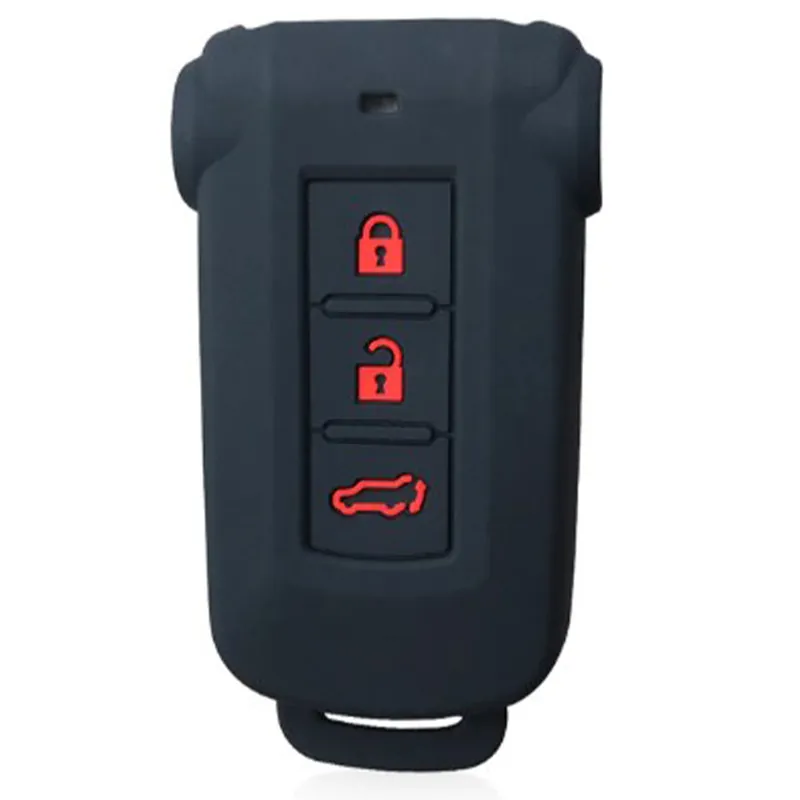 Ajánlat Mitsubishi kulcs szilikon tok 3 gombos - Fekete