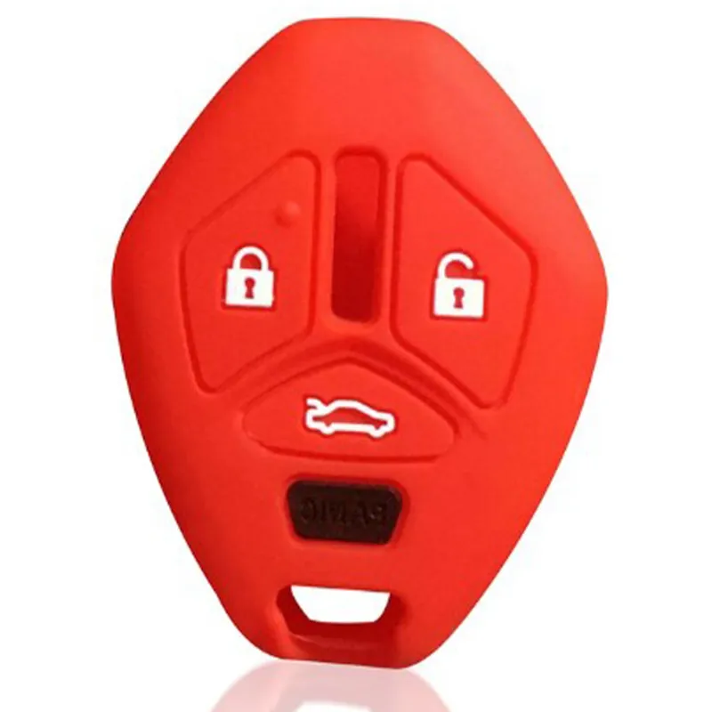 Mitsubishi kulcs szilikon tok 3 gombos - Piros Azonnali szállítás